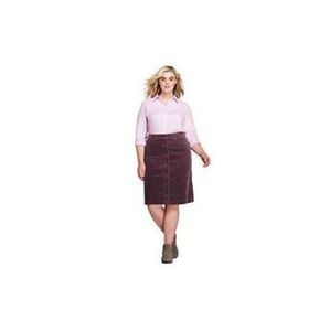 Land's End Plus Sized Courduroy Skirt Size 16W